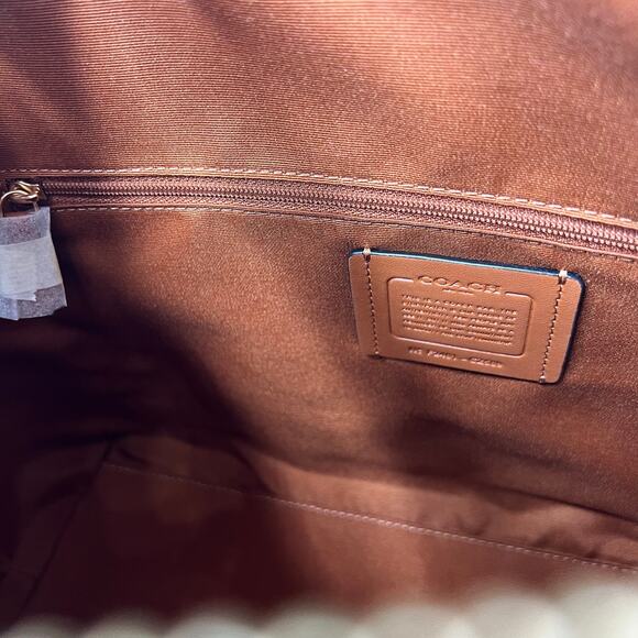 New Women’s Coach Gallery Tote Bag In Signature Canvas With Floral Print - Picture 9 of 12